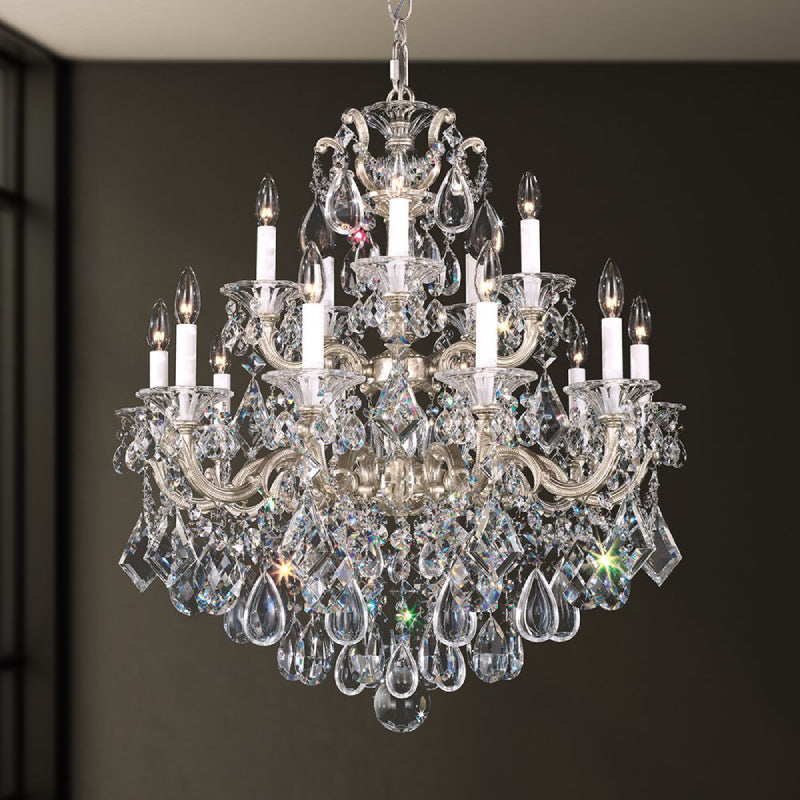 Meet Crystal Chandelier 5075 La Scala 15-lt 28" Chandelier