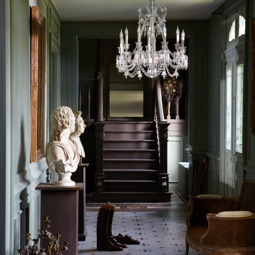 Light Luxury Classic Short Version Tiered Candle Light Crystal Chandelier for High-ceiling Rooms/Living Room-MEET LIGHTING