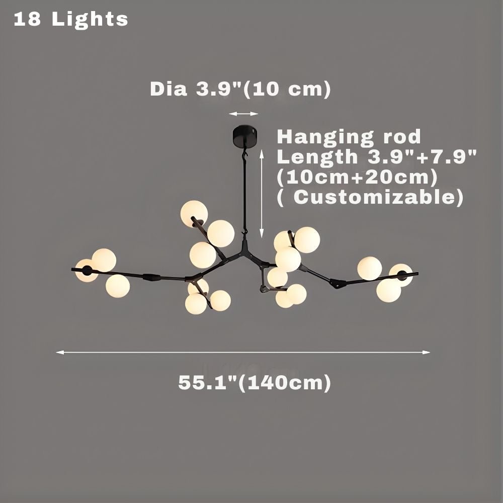 Lio Modern Tree Branch Ceiling Light Fixture - Gold48.4"(123cm)Warm Light 3000KBlushlighting