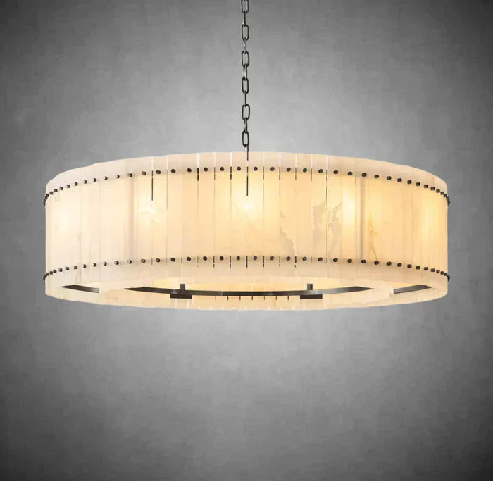 Marisol Alabaster Round Chandelier