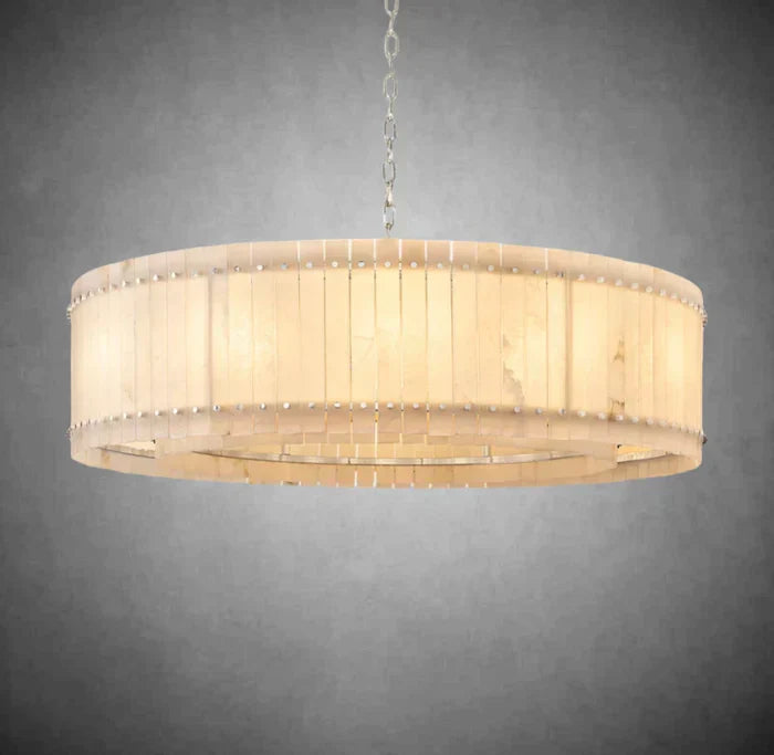 Marisol Alabaster Round Chandelier