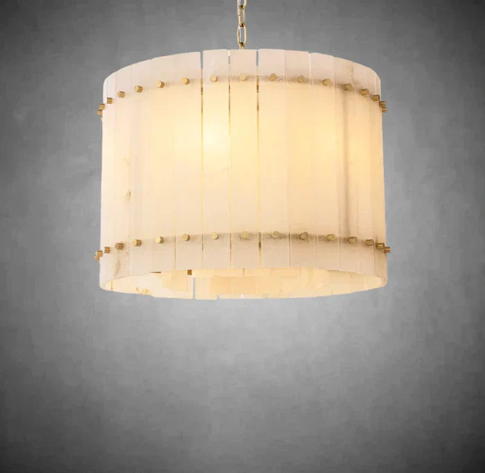 Marisol Alabaster Round Chandelier