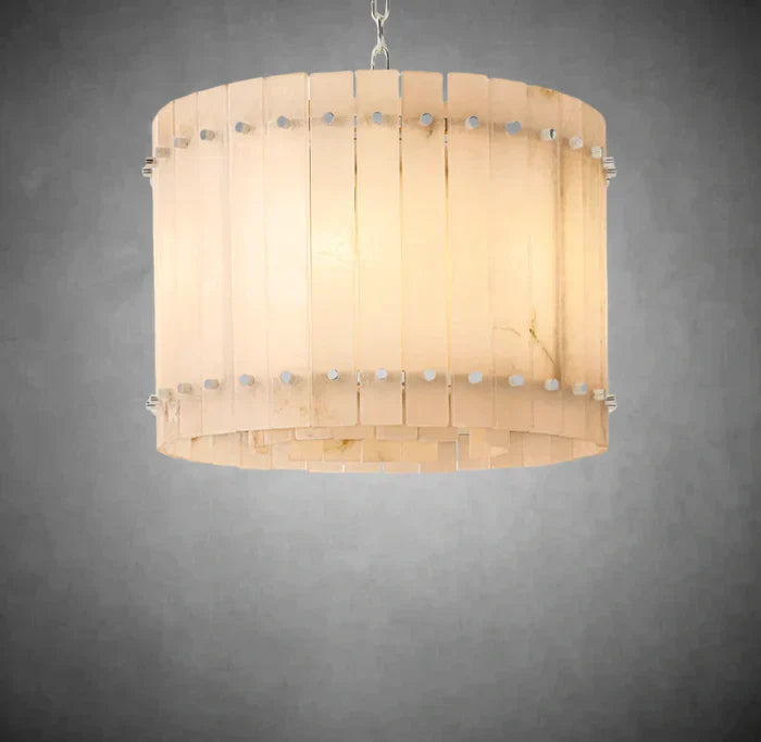 Marisol Alabaster Round Chandelier