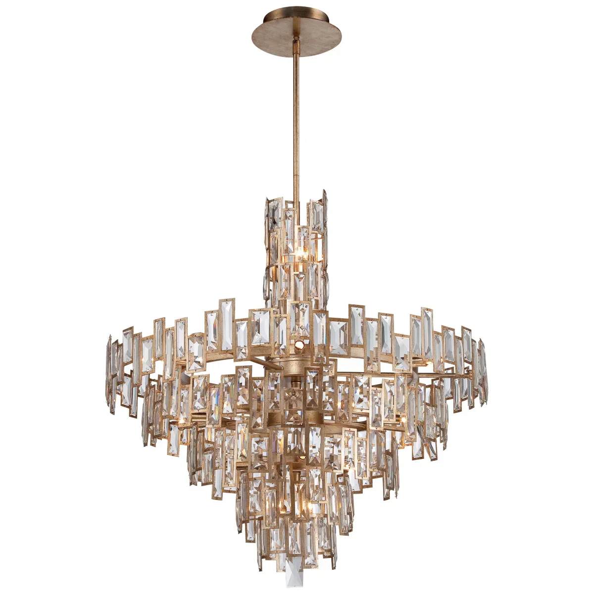Modern Creative Art Design Multi-Tier Gyroscopic Crystal Chandelier-MEET LIGHTING