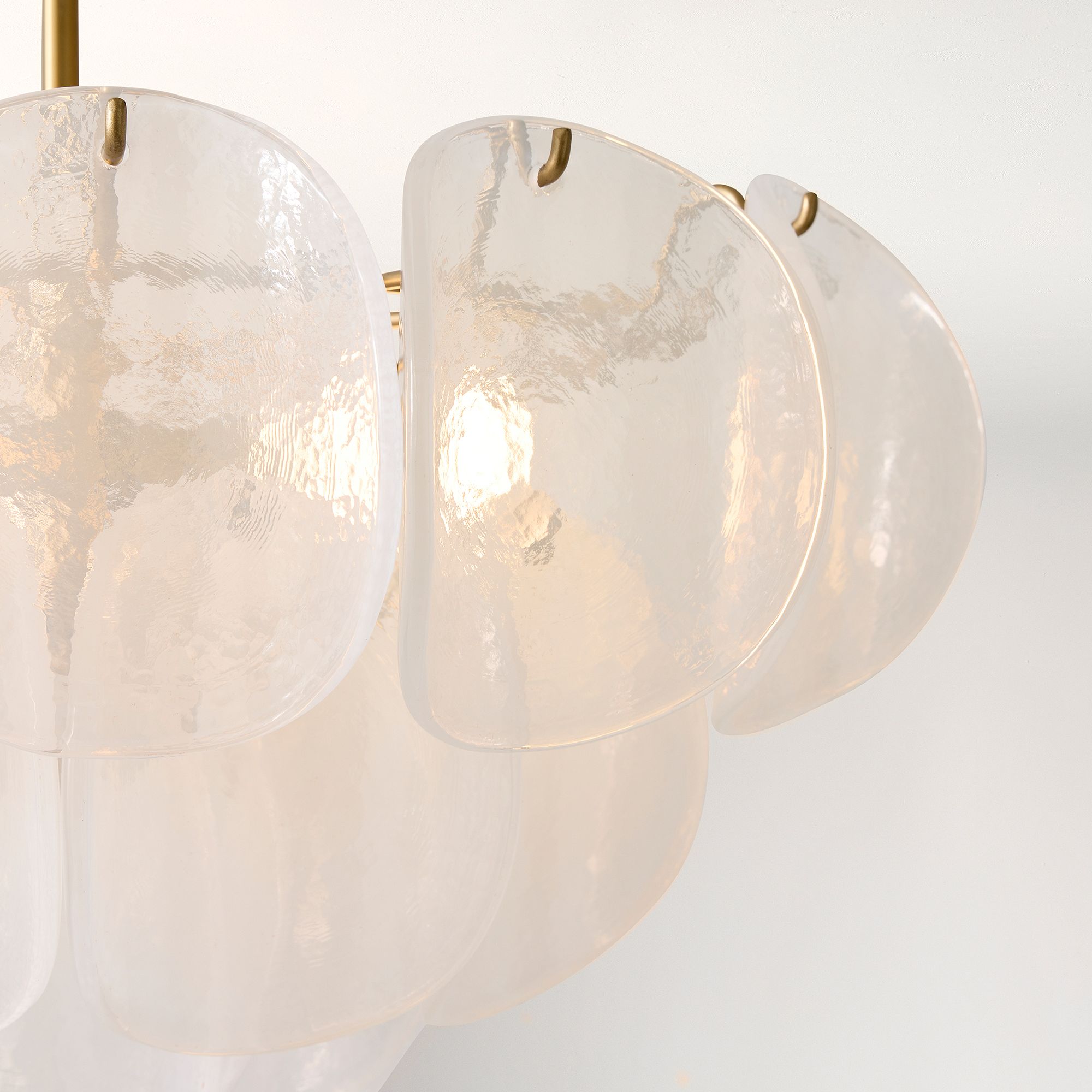 Murano Chandelier (22") White-meetlighting-meetlighting
