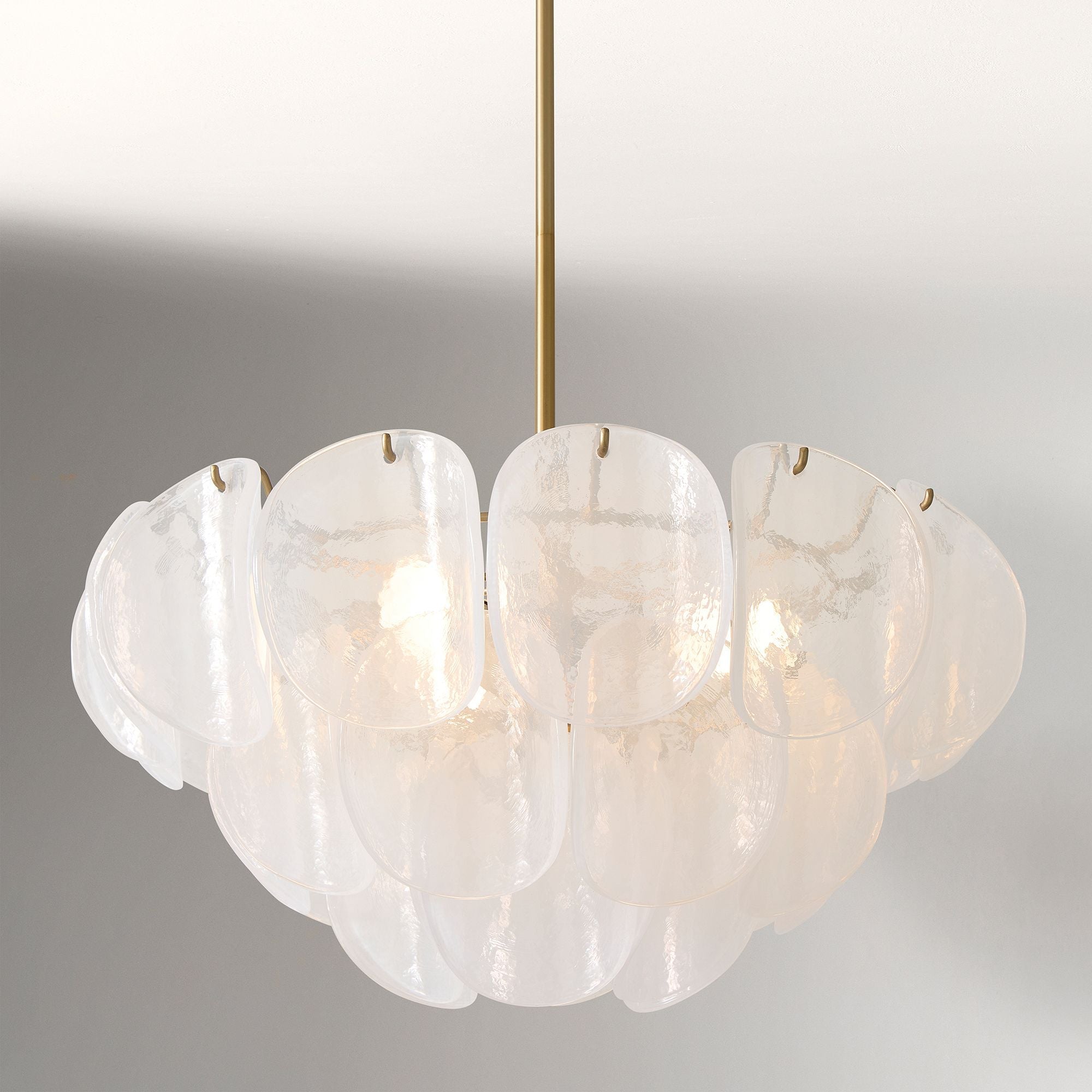Murano Chandelier (22") White-meetlighting-meetlighting
