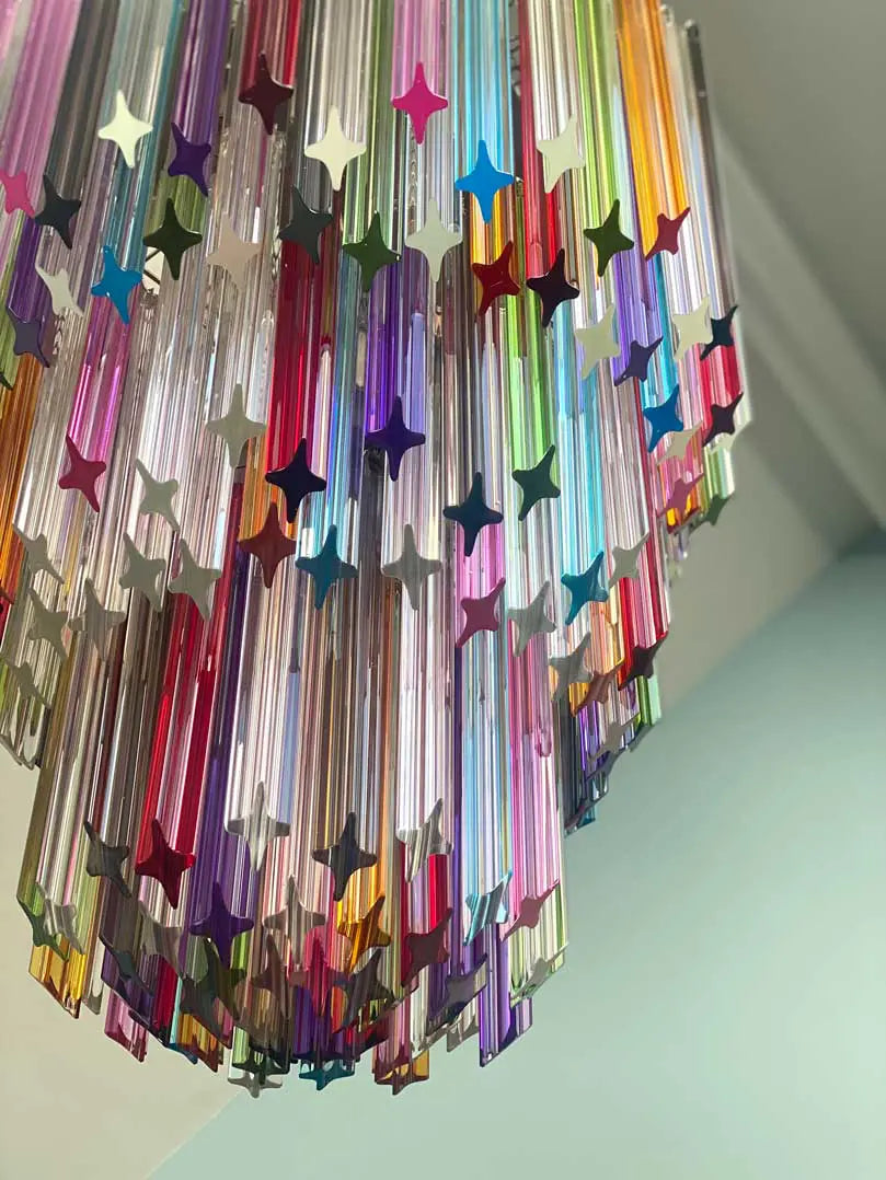 Murano Chandelier – 184 prisms – Multi by Meetlighting