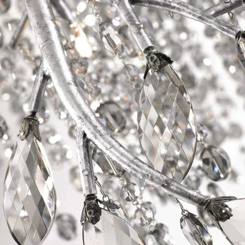 New Luxury Branch Crystal Pendant Chandelier Designer Creative Art Dining Room/Living Room Light Fixture - L26.8"*W29.52"*H14.2"GoldWarm LightBlushlighting