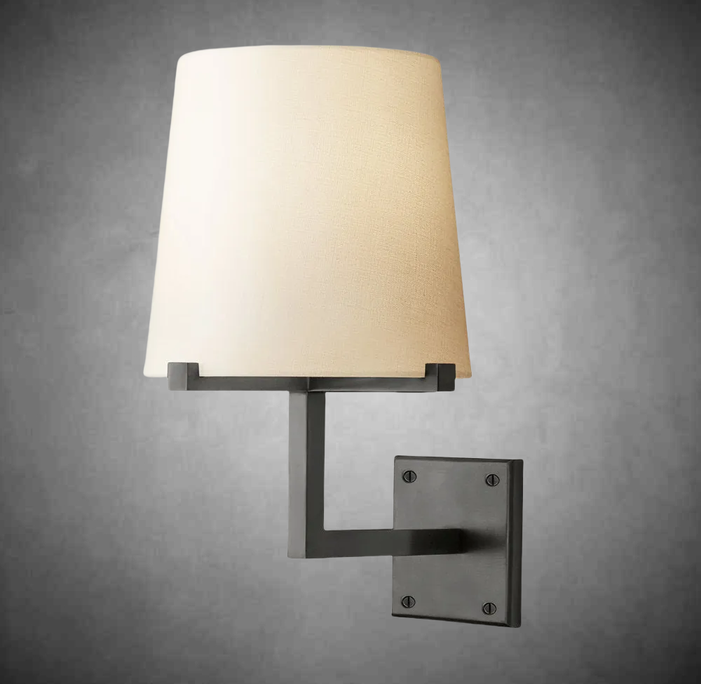 Pauillae Fabric Shade Grand Sconce