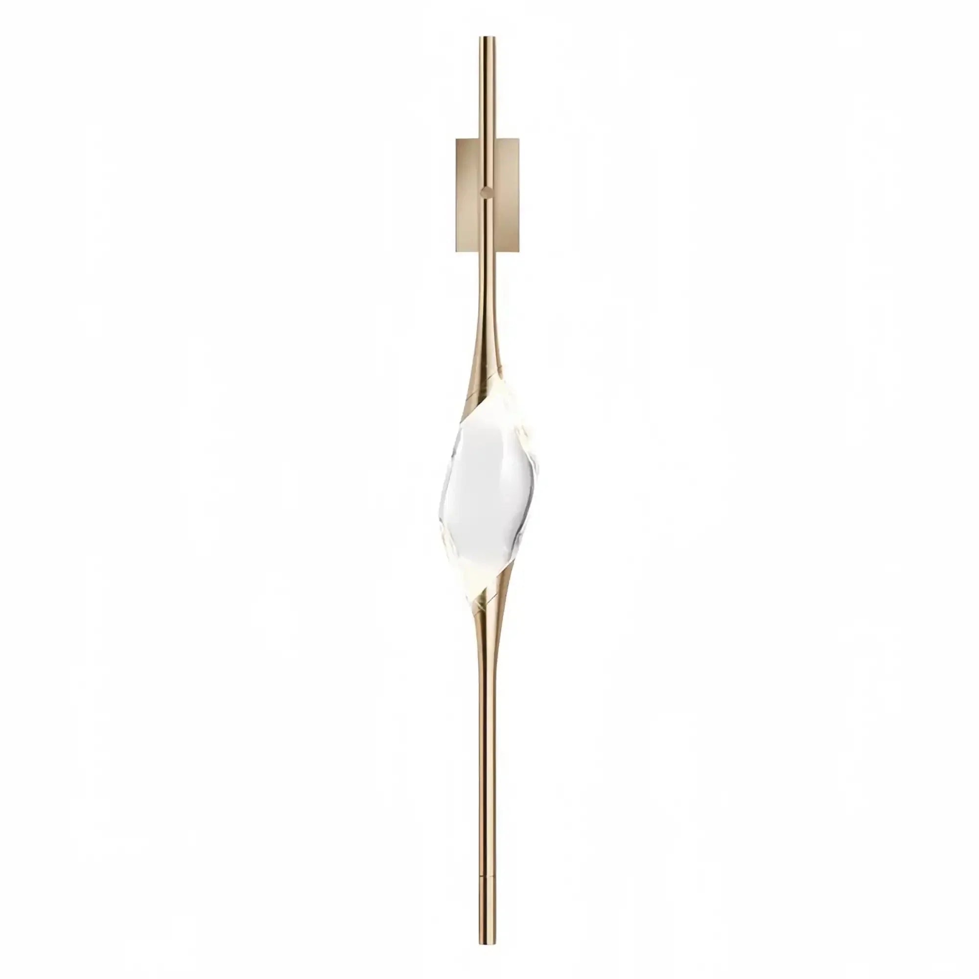 Pezzo Single Crystal Wall Sconce - BlackBlushlighting