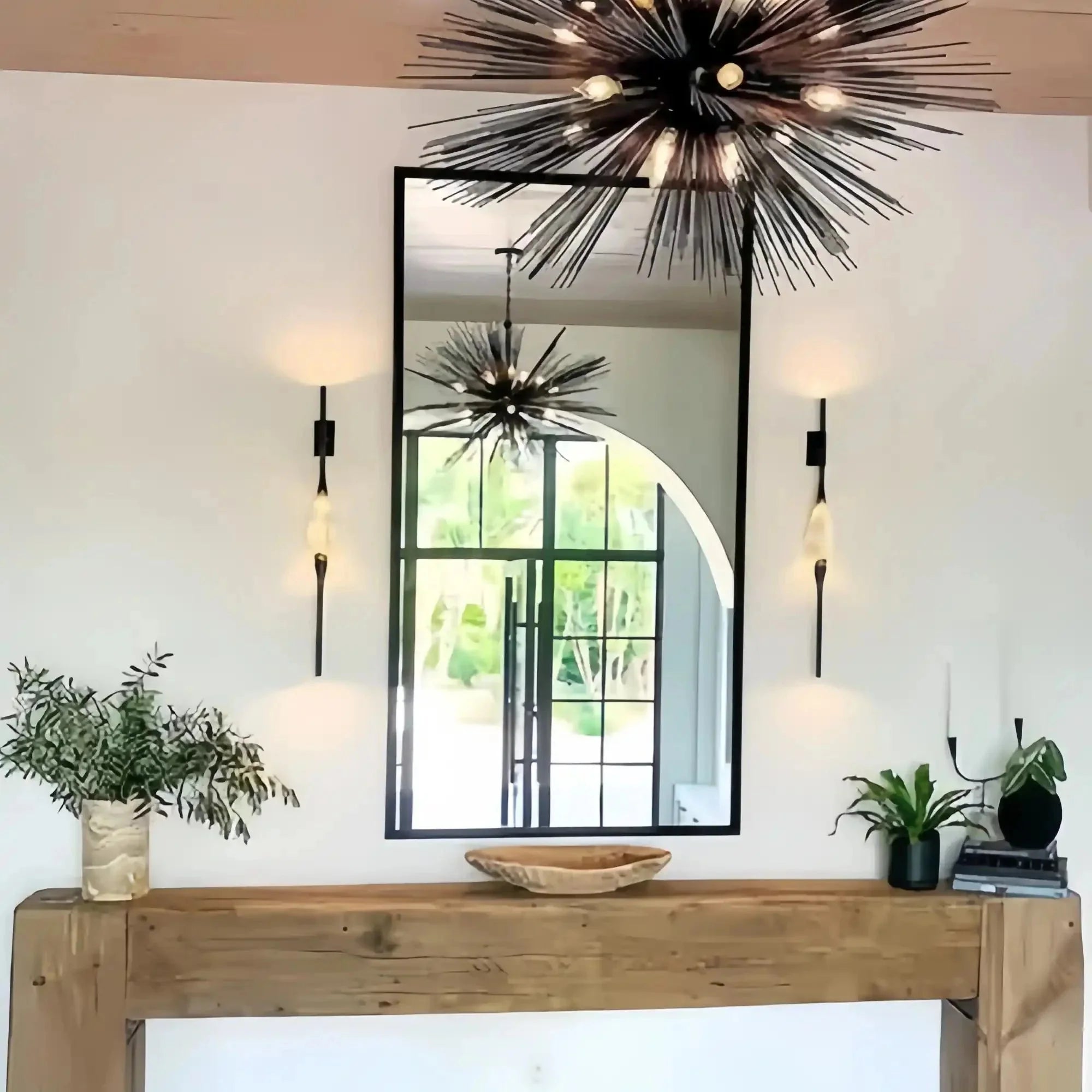 Pezzo Single Crystal Wall Sconce - BlackBlushlighting