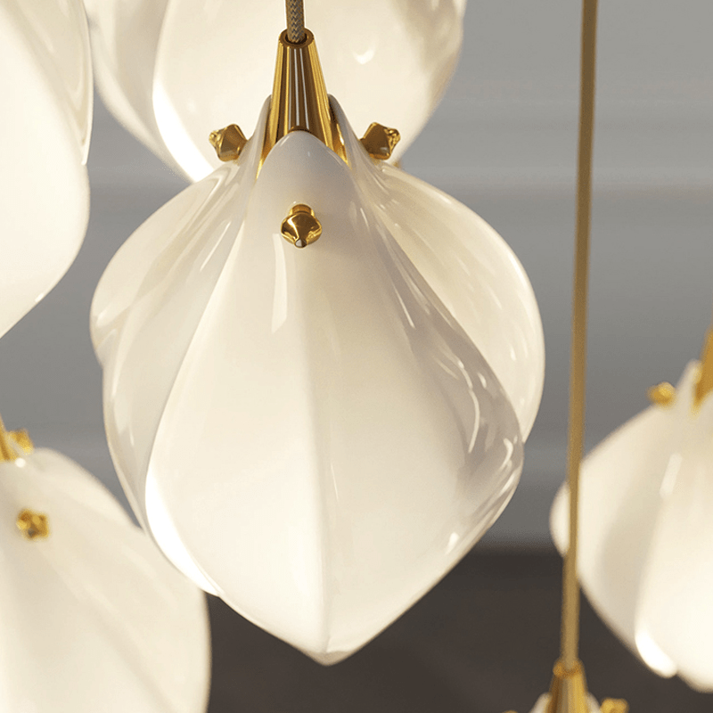 Postmodern Ceramic Branch Chandelier - 32 LightsBlushlighting