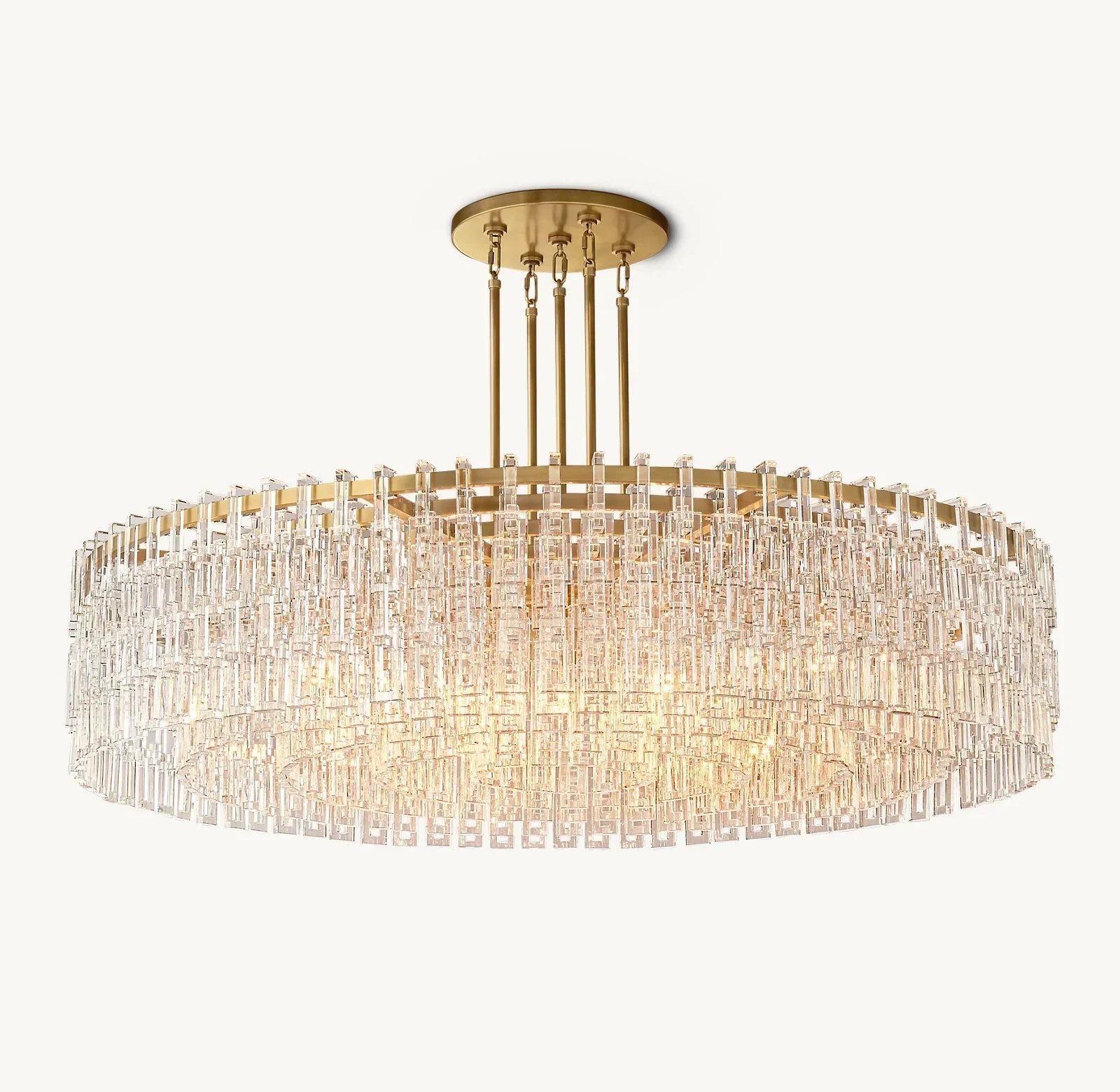 Extra Large Multi-layer Round/ Rectangle Crystal Ceiling Chandelier for Living/ Dining Room-MEET LIGHTING