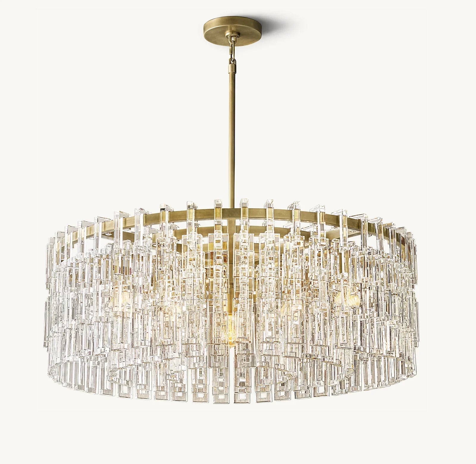 Extra Large Multi-layer Round/ Rectangle Crystal Ceiling Chandelier for Living/ Dining Room-MEET LIGHTING