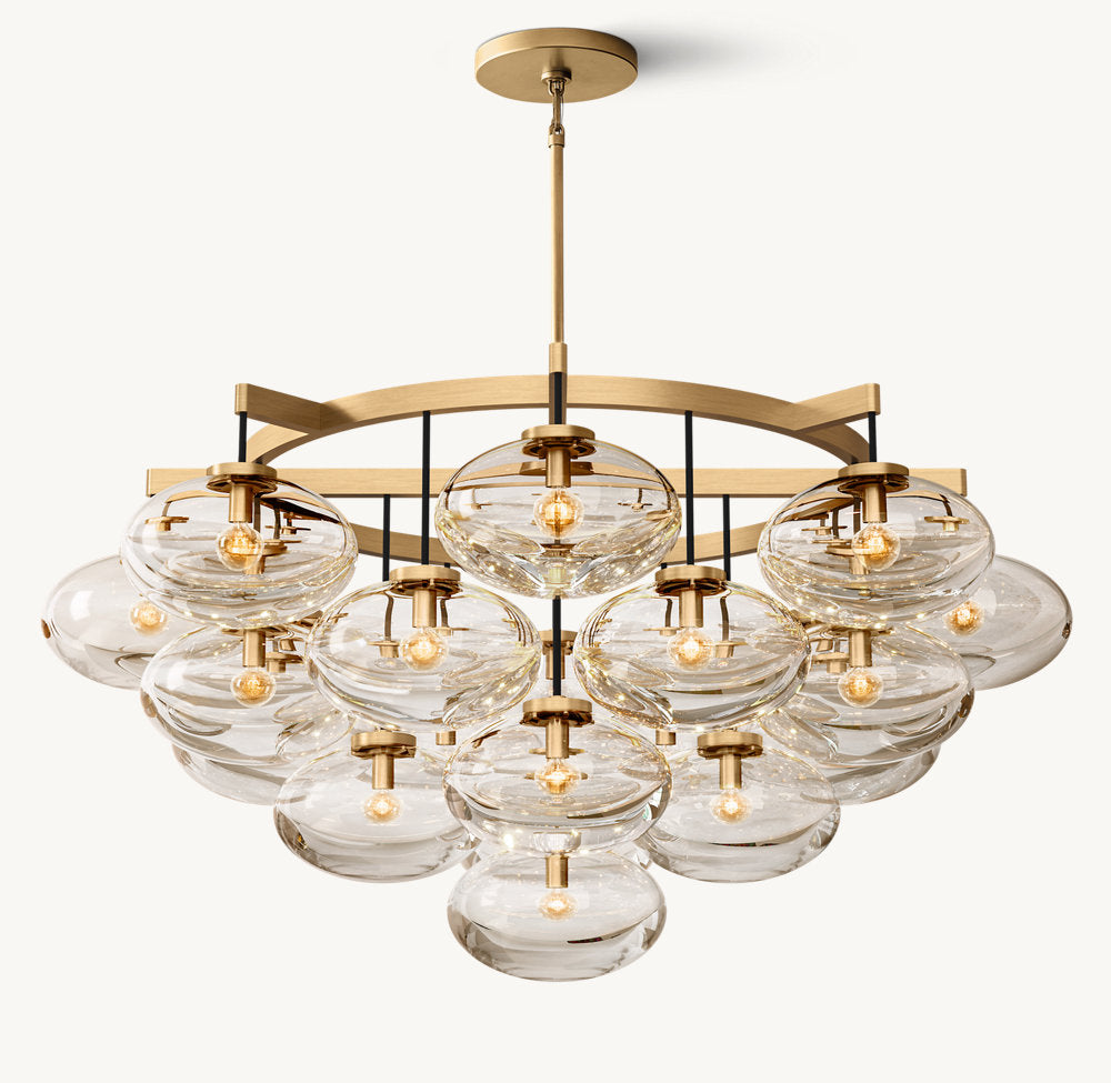 Cabrette Round Chandelier 48"-MEET LIGHTING