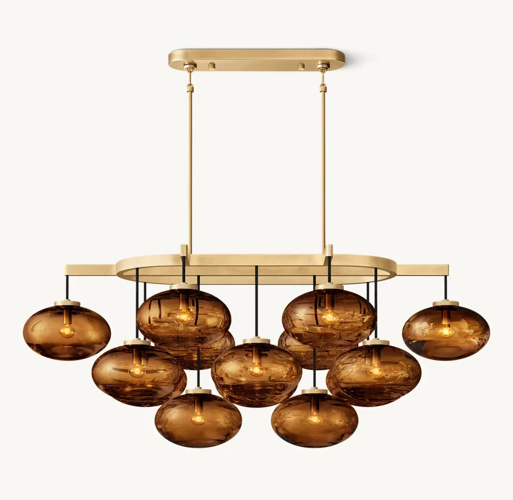 Cabrette Linear Chandelier 54"-MEET LIGHTING