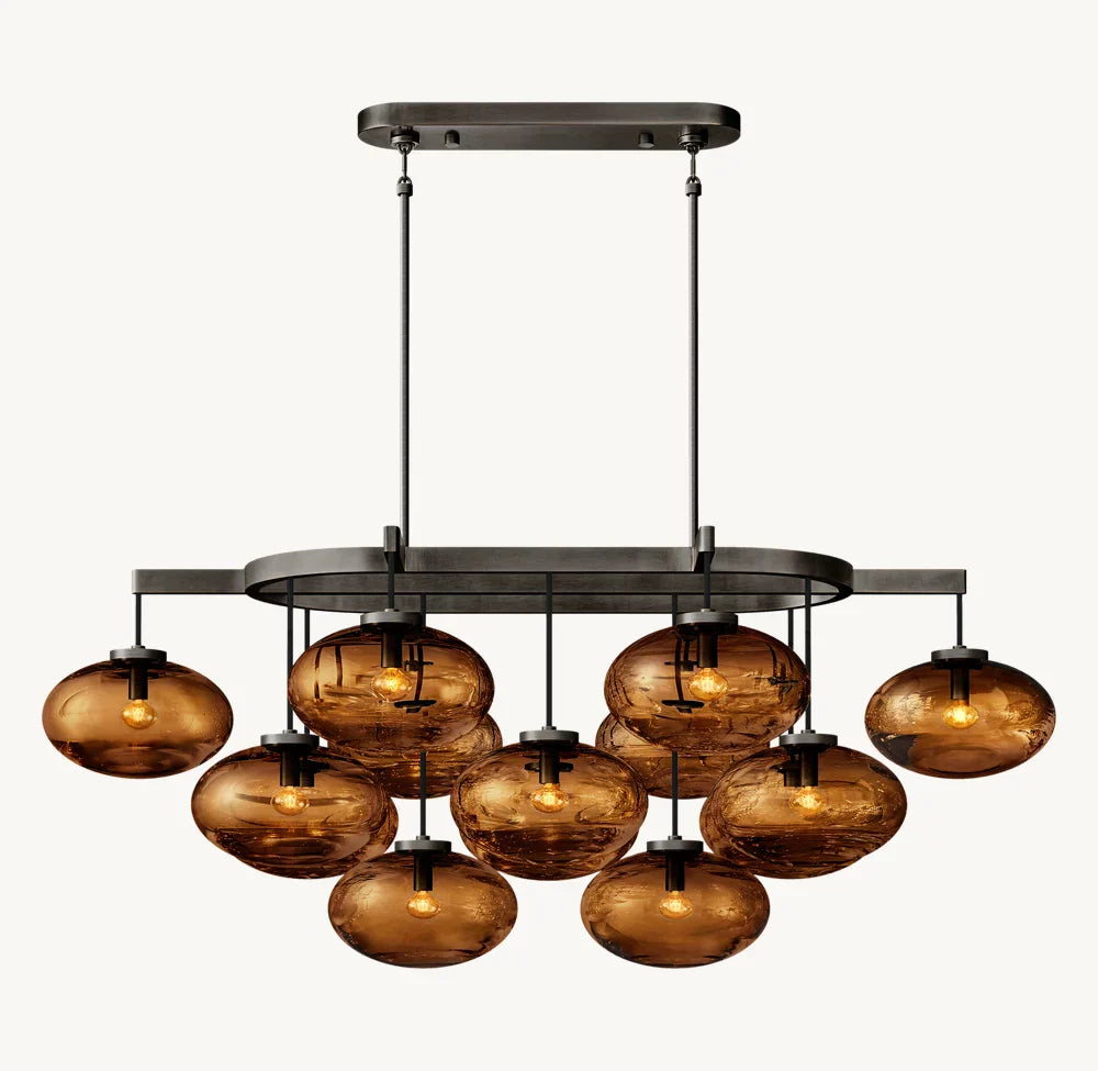 Cabrette Linear Chandelier 54"-MEET LIGHTING