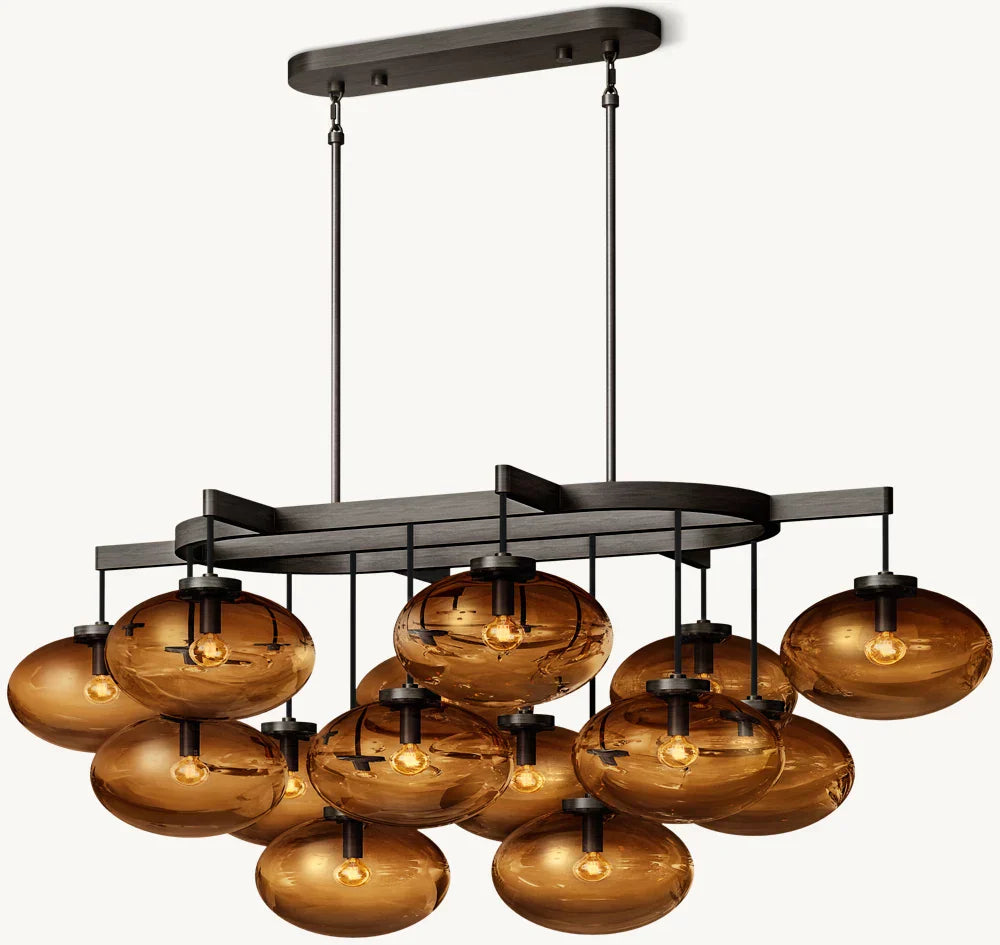 Cabrette Linear Chandelier 54"-MEET LIGHTING