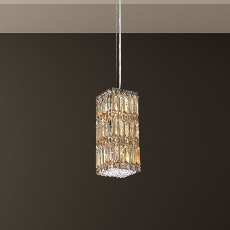 Meet Crystal Quantum 6-lt 6" Pendant