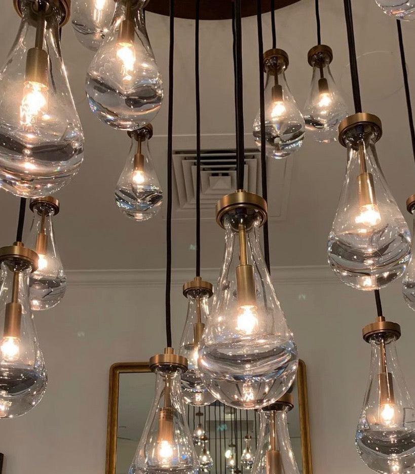 Raindrop Round Chandelier 18"