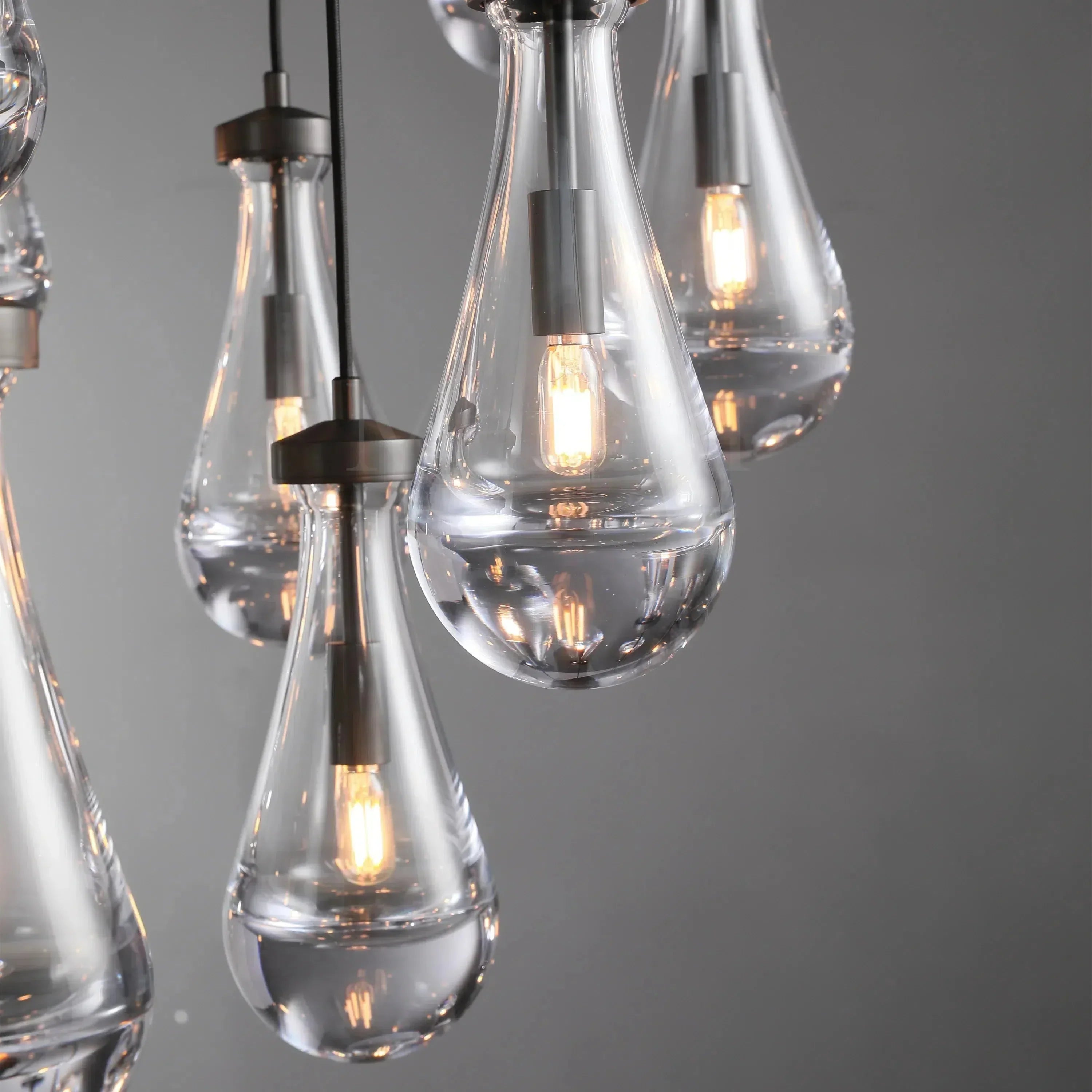 Raindrop Round Chandelier 18"