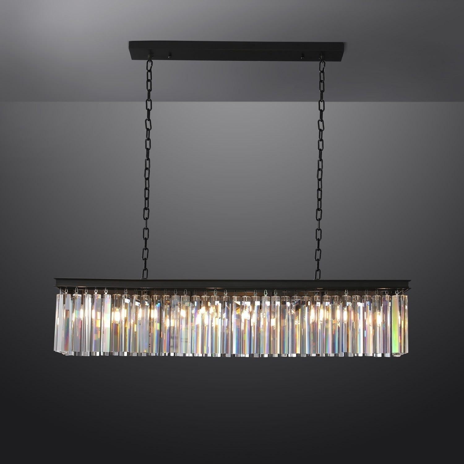 Rhys Rectangular Chandelier 59"