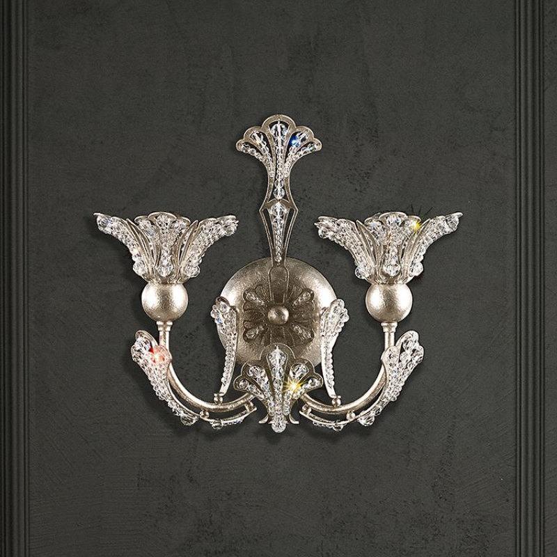 Meet Crystal Chandelier 7855 Rivendell 2-lt 12" Wall Sconce