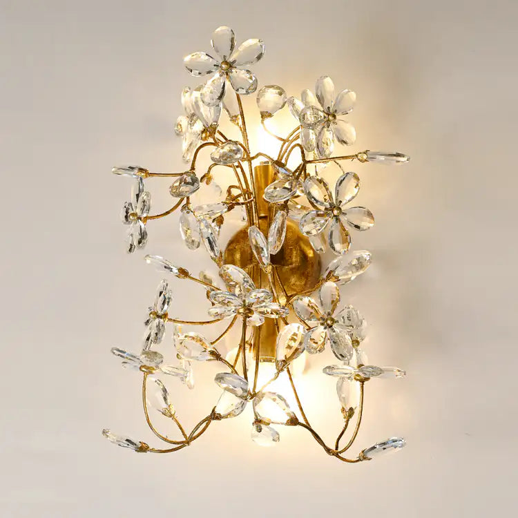 Fiore 2-Light Crystal Wall Sconce
