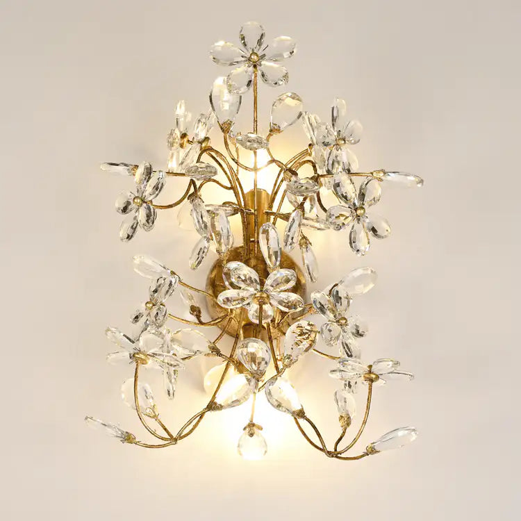Fiore 2-Light Crystal Wall Sconce