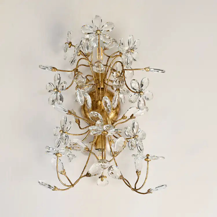 Fiore 2-Light Crystal Wall Sconce