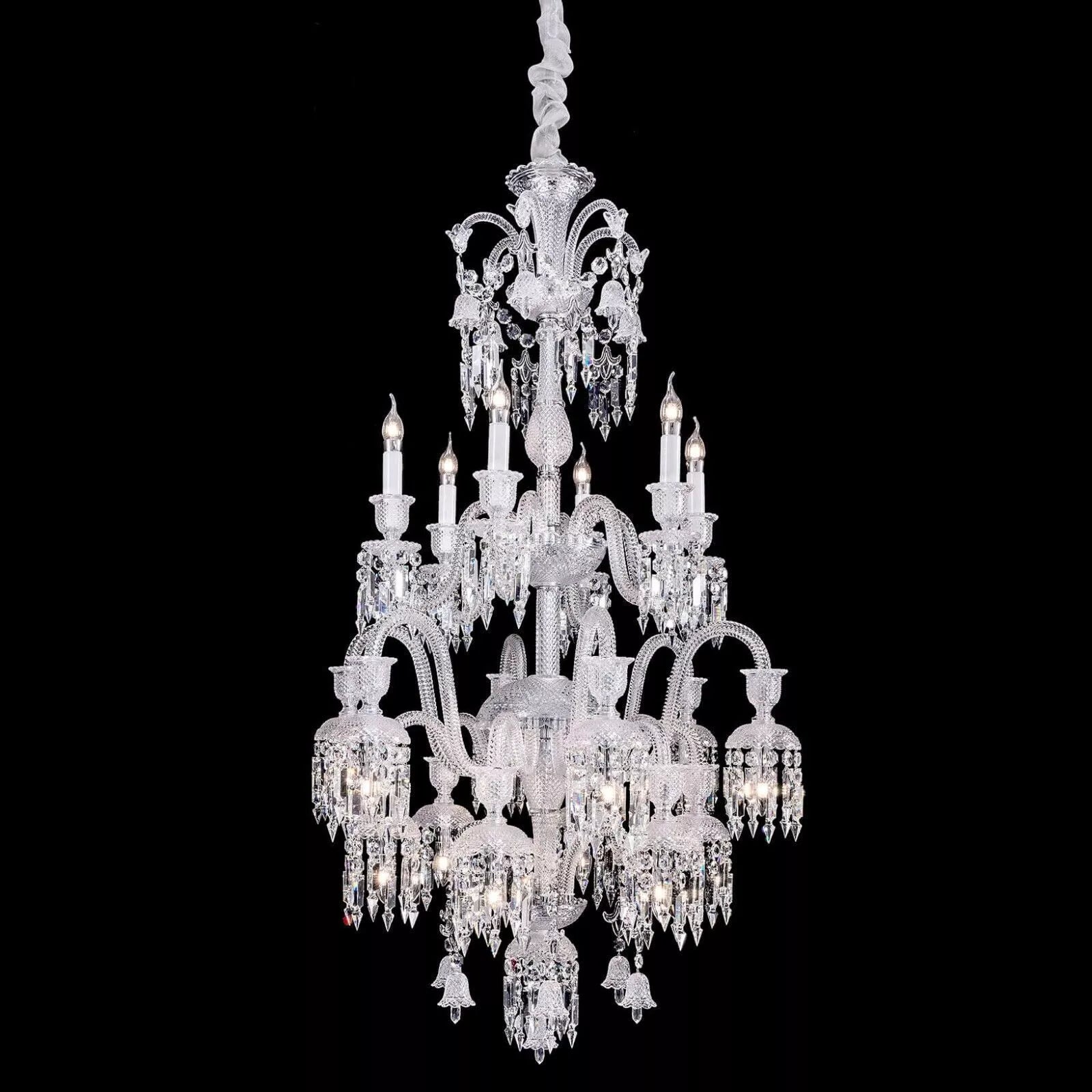 Luxury Royal Large Multi-layers Candle Crystal Chandelier For Living Room/Hall Decoration-MEET LIGHTING
