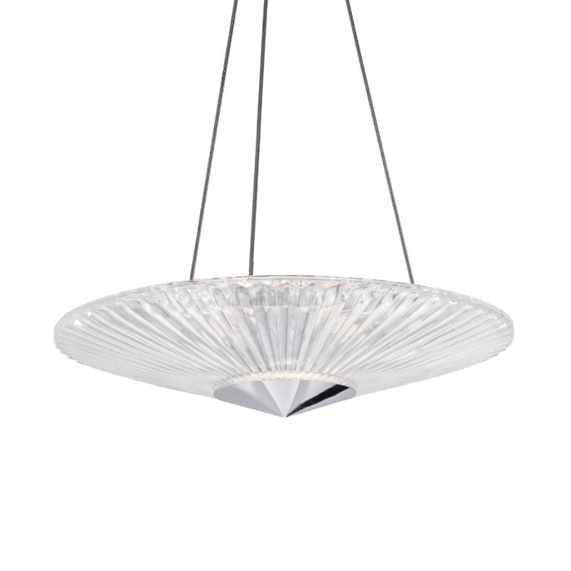 Meet Crystal Chandelier S7224 Origami 1-lt 24" LED Pendant