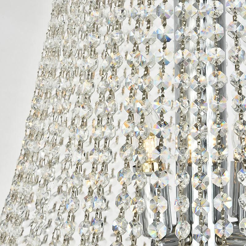 Luxury French Empire Chandelier for Villa Hall Ceiling Three-layers Crystal Light for Hotel Lobby-MEET LIGHTING