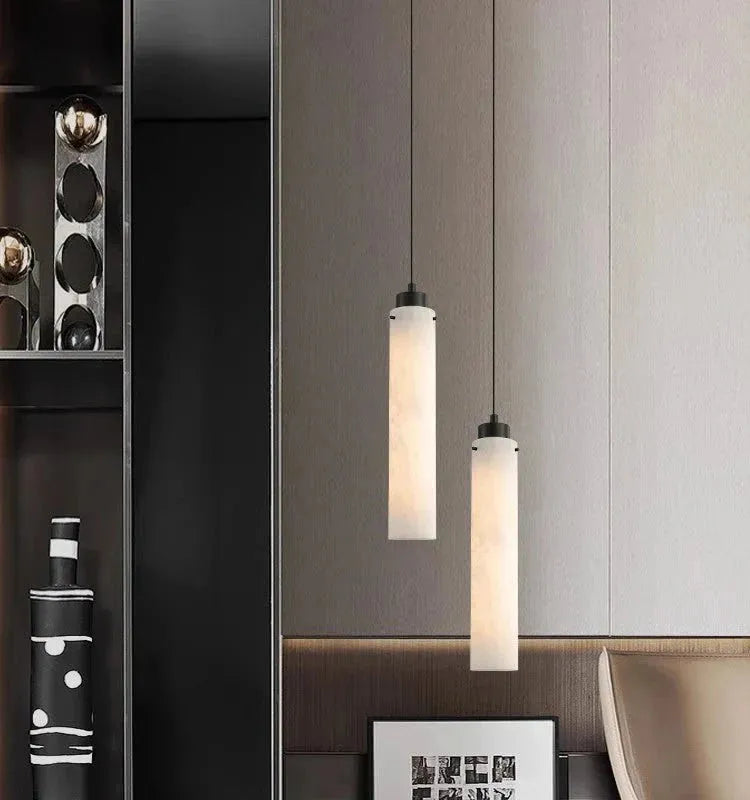 Simple marble pendant lamp - meetlighting