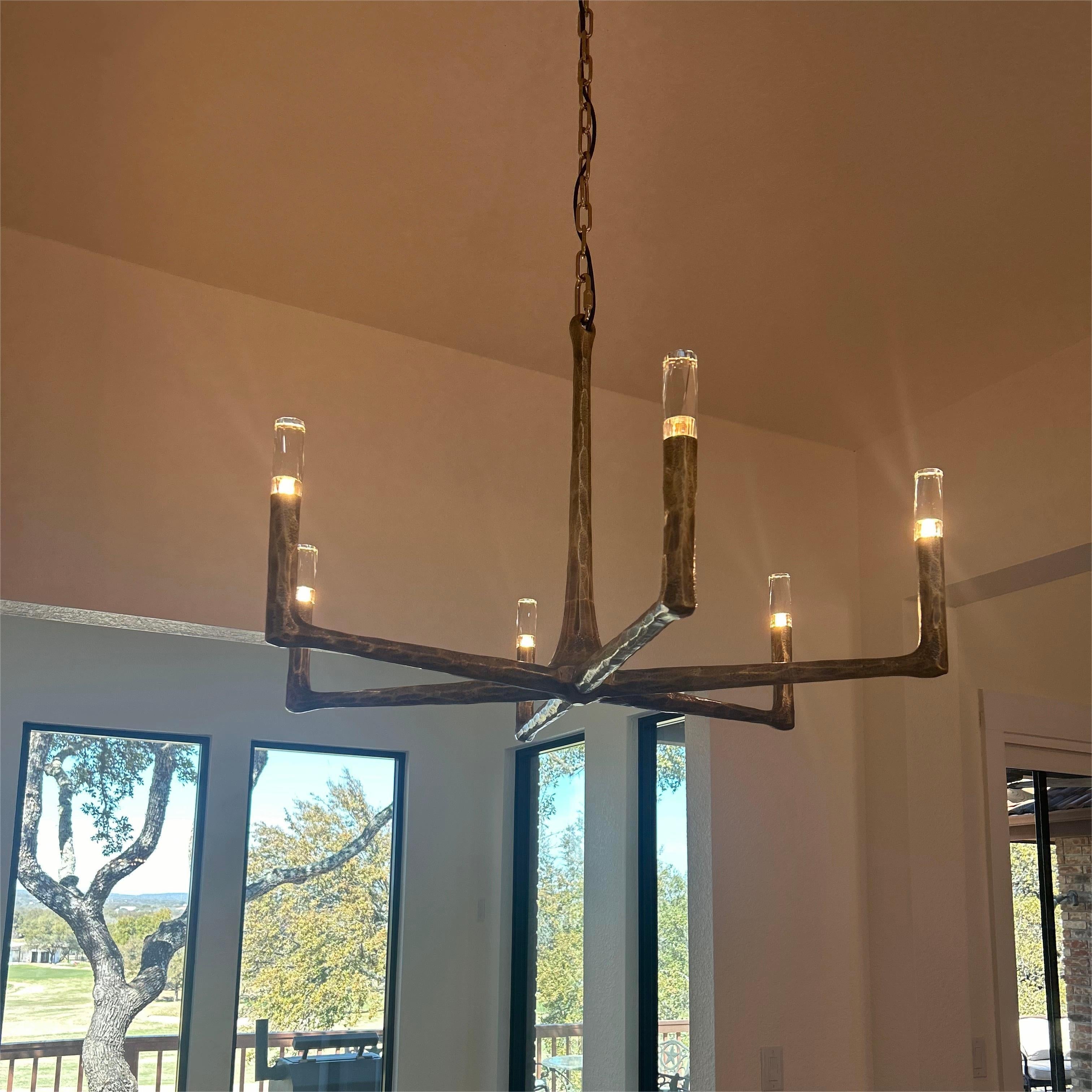 Thadeas Forged Round Chandelier 36" 48” 60” 72”