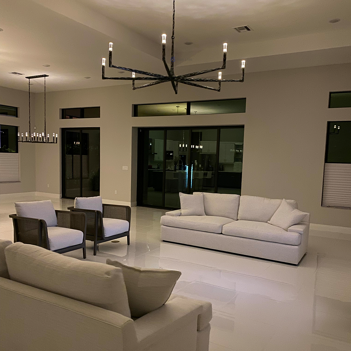 Thadeas Forged Round Chandelier 36" 48” 60” 72”