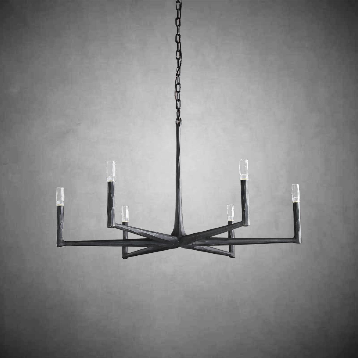 Thadeas Forged Round Chandelier 36" 48” 60” 72”
