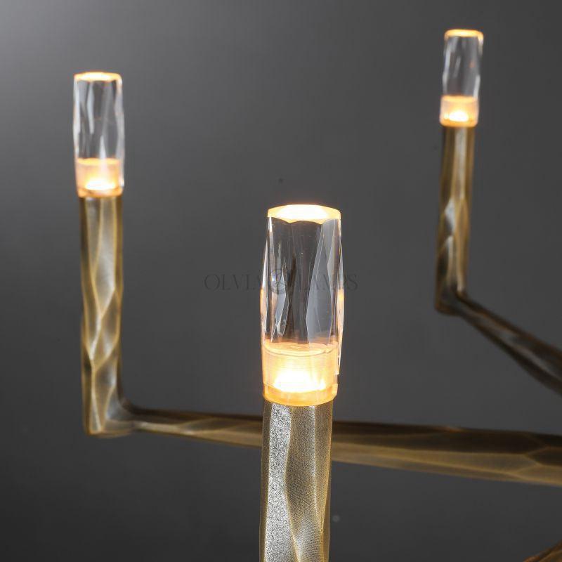 Thadeas Forged Round Chandelier 36" 48” 60” 72”