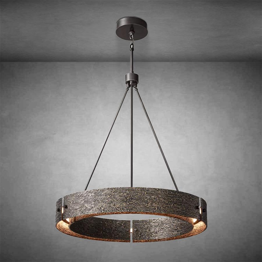 Vouvrey Round Chandelier D36"