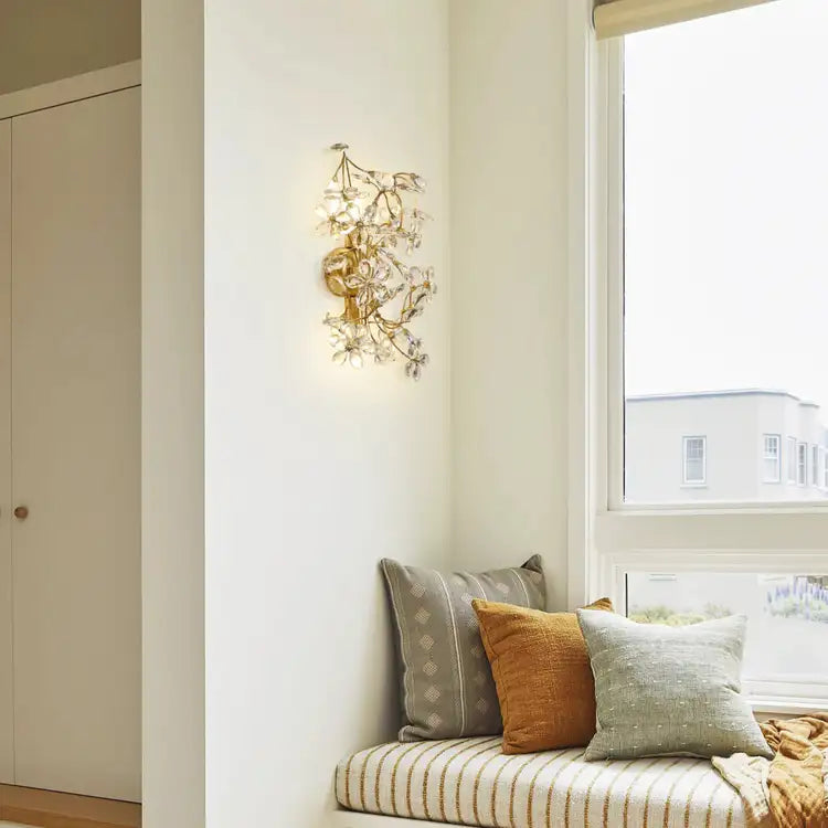 Fiore 2-Light Crystal Wall Sconce