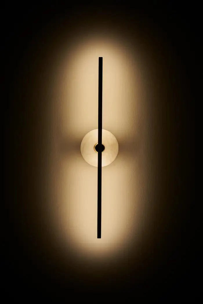 Wall Sconce With Alabaster-NORMAL-Meetlighting-Bronze-Meetlighting