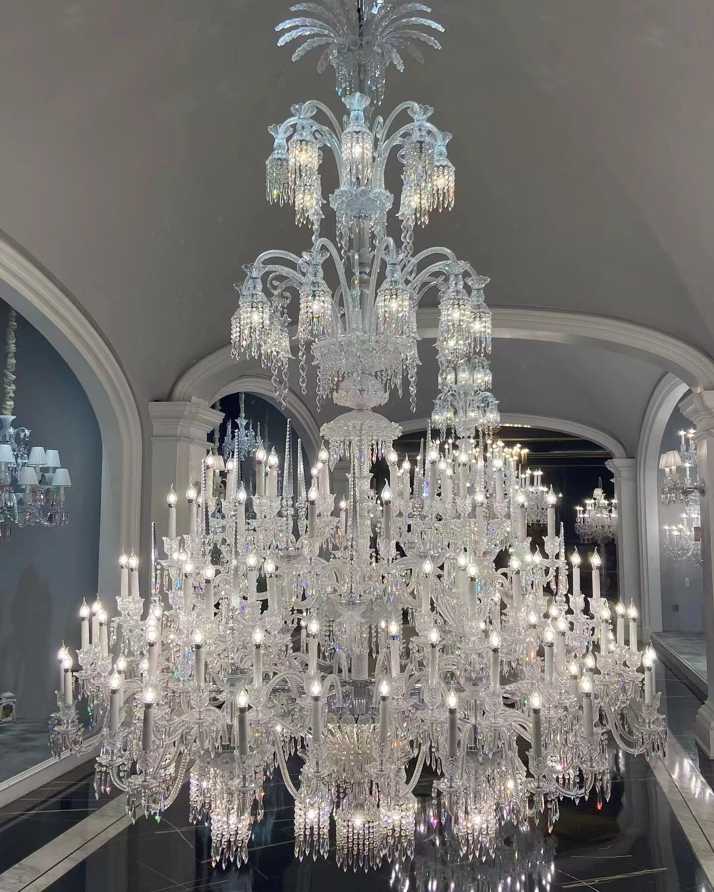 Luxury Large Multi Candles Chandelier Islam Crystal Ceiling Lighting Fixture For Living Room/ Hall Decoration-MEET LIGHTING