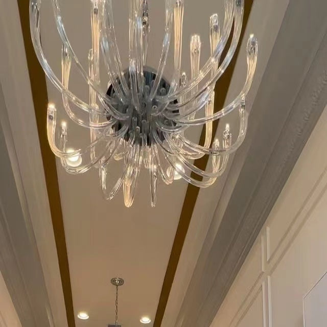 Fashion 12/ 16/ 32 Lights Glass Chandelier Classic Candle Style Ceiling Light Fixture For Living/ Dining Room Decoration-MEET LIGHTING