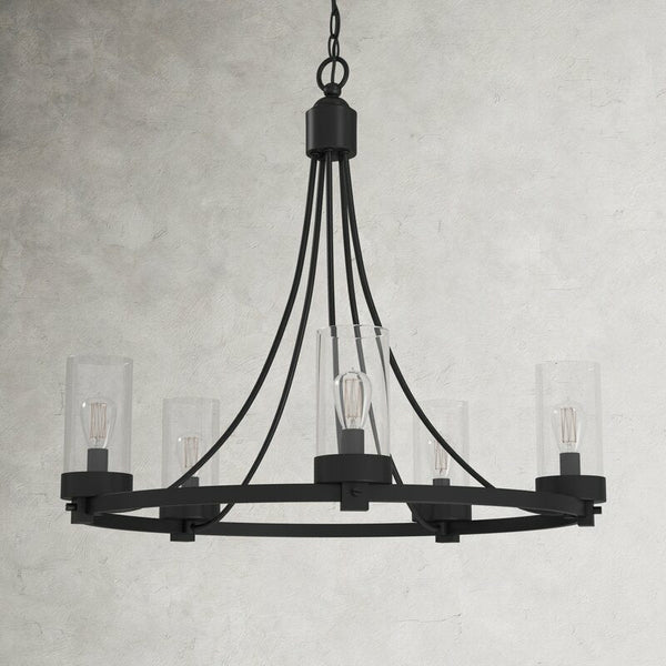 Quotation 090403 customize- Farmhouse Chandeliers 5-Light Wagon Wheel North American Traditional Patio Ceiling Lights