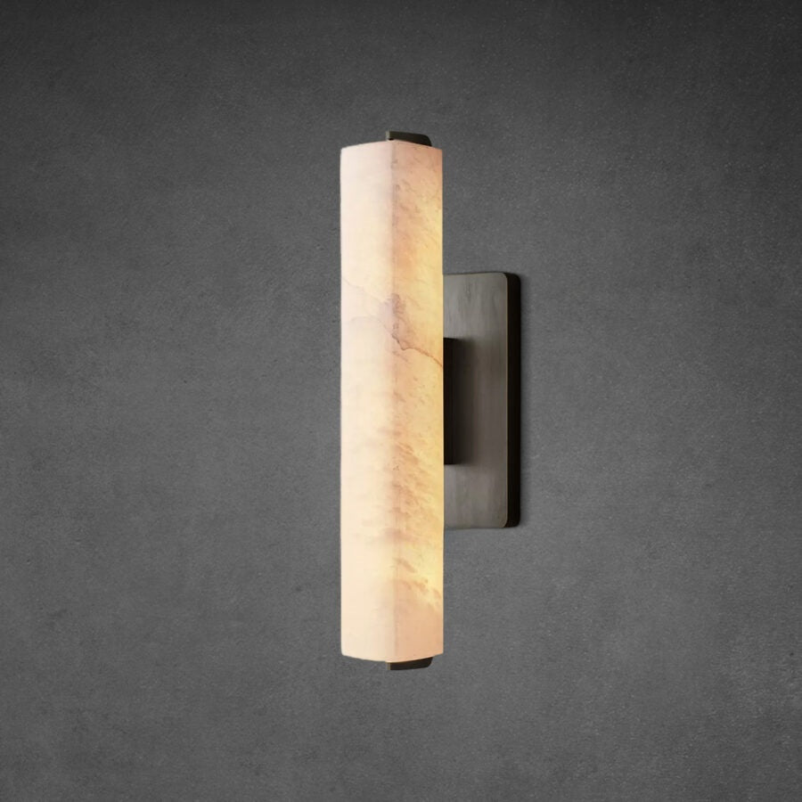 Audon Alabaster Single Sconce