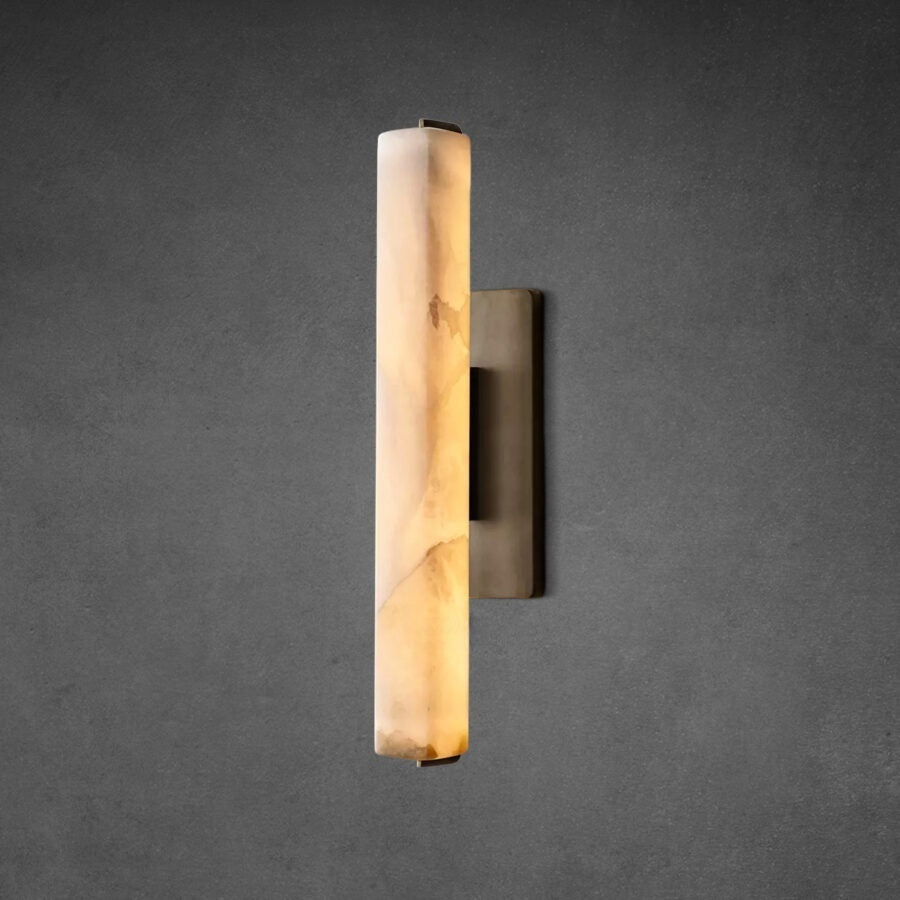 Audon Alabaster Single Sconce