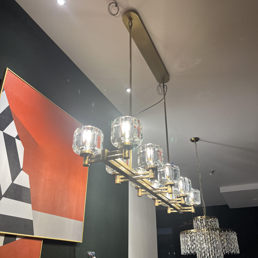 Demart Linear Chandelier-MEET LIGHTING