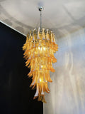 Caramel 83-Petal Murano Glass Chandelier