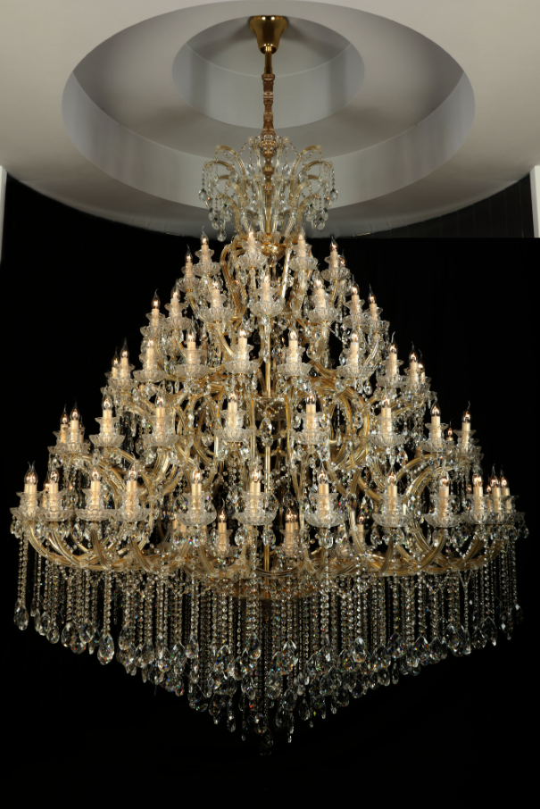 Extra Large Multi-tiered Candle Light Crystal Chandelier for Hotel/Restaurant-MEET LIGHTING