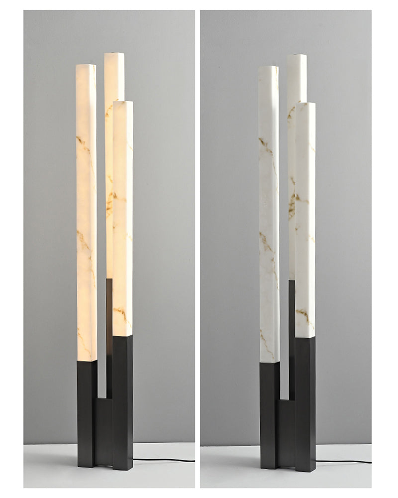 Modern Soft Glow LED Alabaster High Standing Floor Lamp by Meetlighting